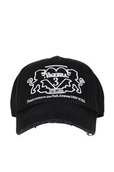 BASEBALL CAP WOVEN / BLK