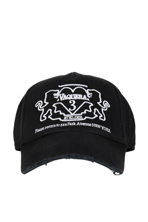 BASEBALL CAP WOVEN / BLK