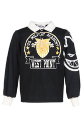RUGBY TEE (UPCYCLED VINTAGE TEE) / BLK