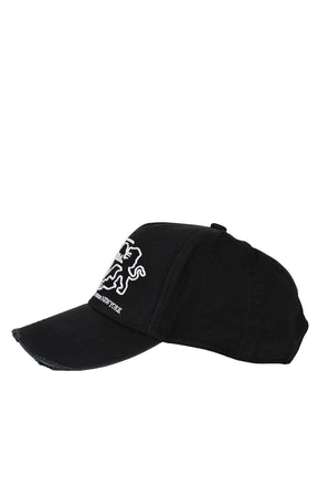 BASEBALL CAP WOVEN / BLK