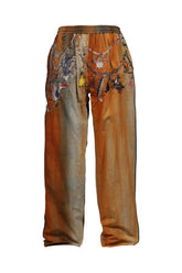 EMBROIDERED CHAIN TRACK PANTS / BRW