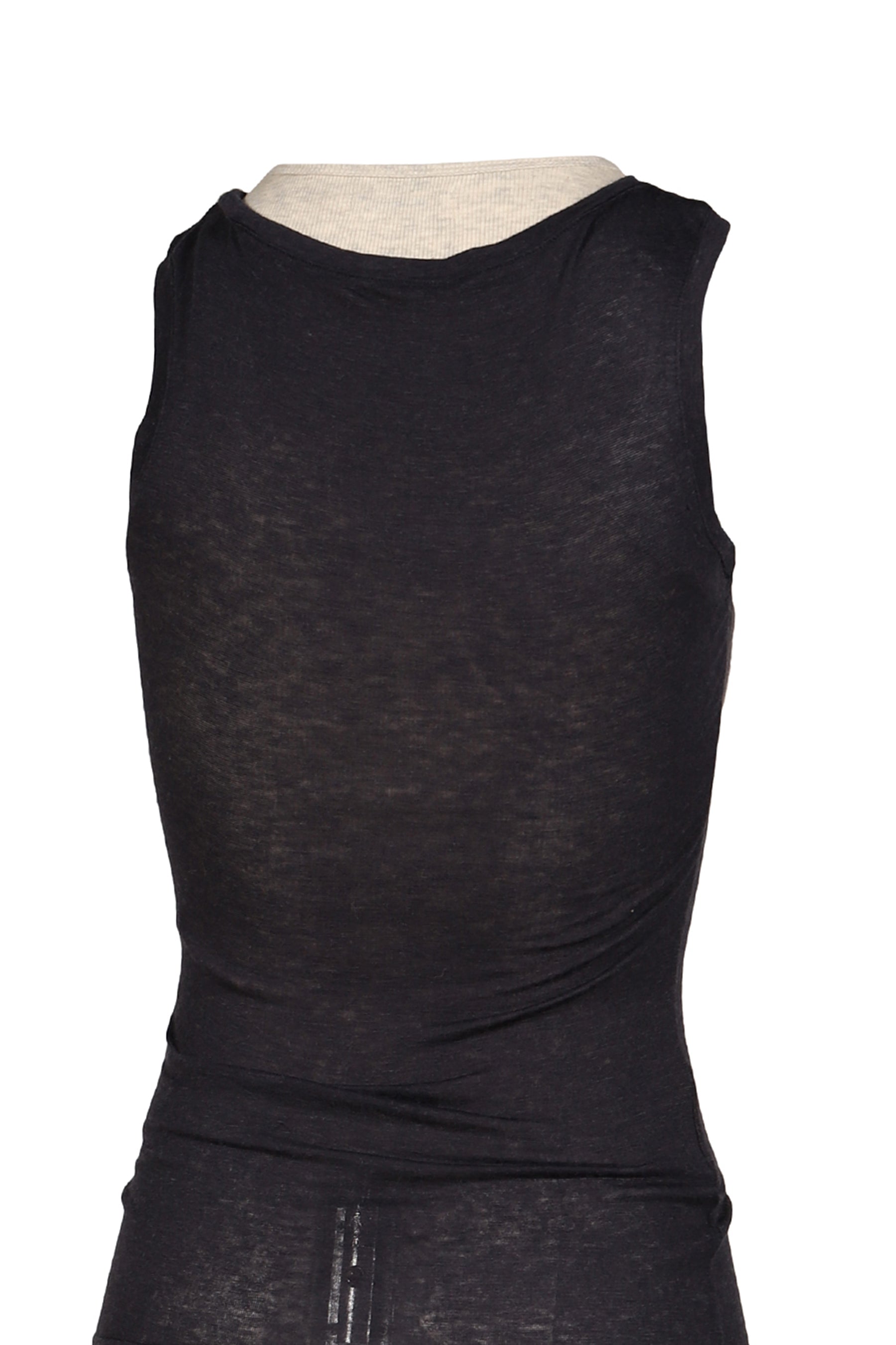 SOFT LAYERED SCOOP TOP / NVY