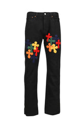 3D CROSS BLACK DENIM / BLK