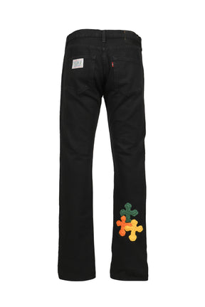 3D CROSS BLACK DENIM / BLK