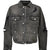 MB ZIP-UP DENIM JAKCET ANGEL DAMAGE / BLK