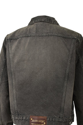 MB ZIP-UP DENIM JAKCET ANGEL DAMAGE / BLK