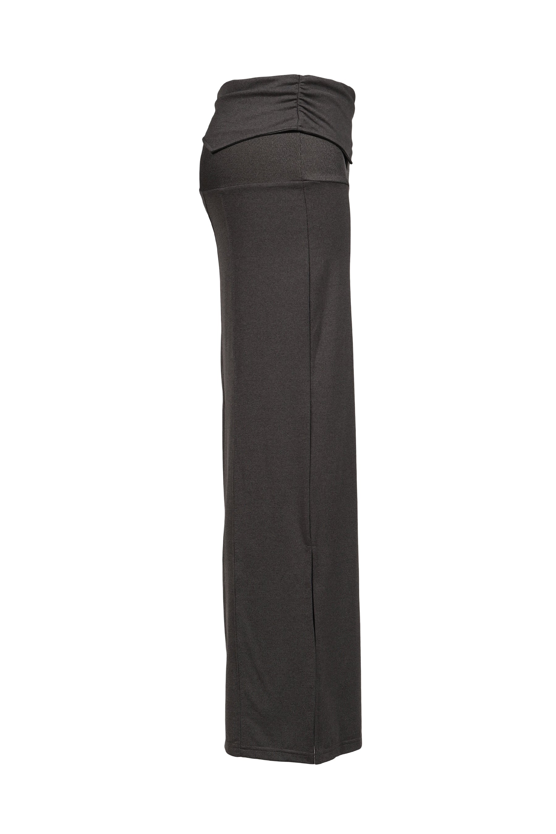 CURVED LINE DRAPE SKIRT / GRY