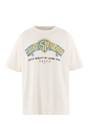 SAINT Mxxxxxx セントマイケル SS26 SS T-SHIRT/SAINT WORLD / WHT