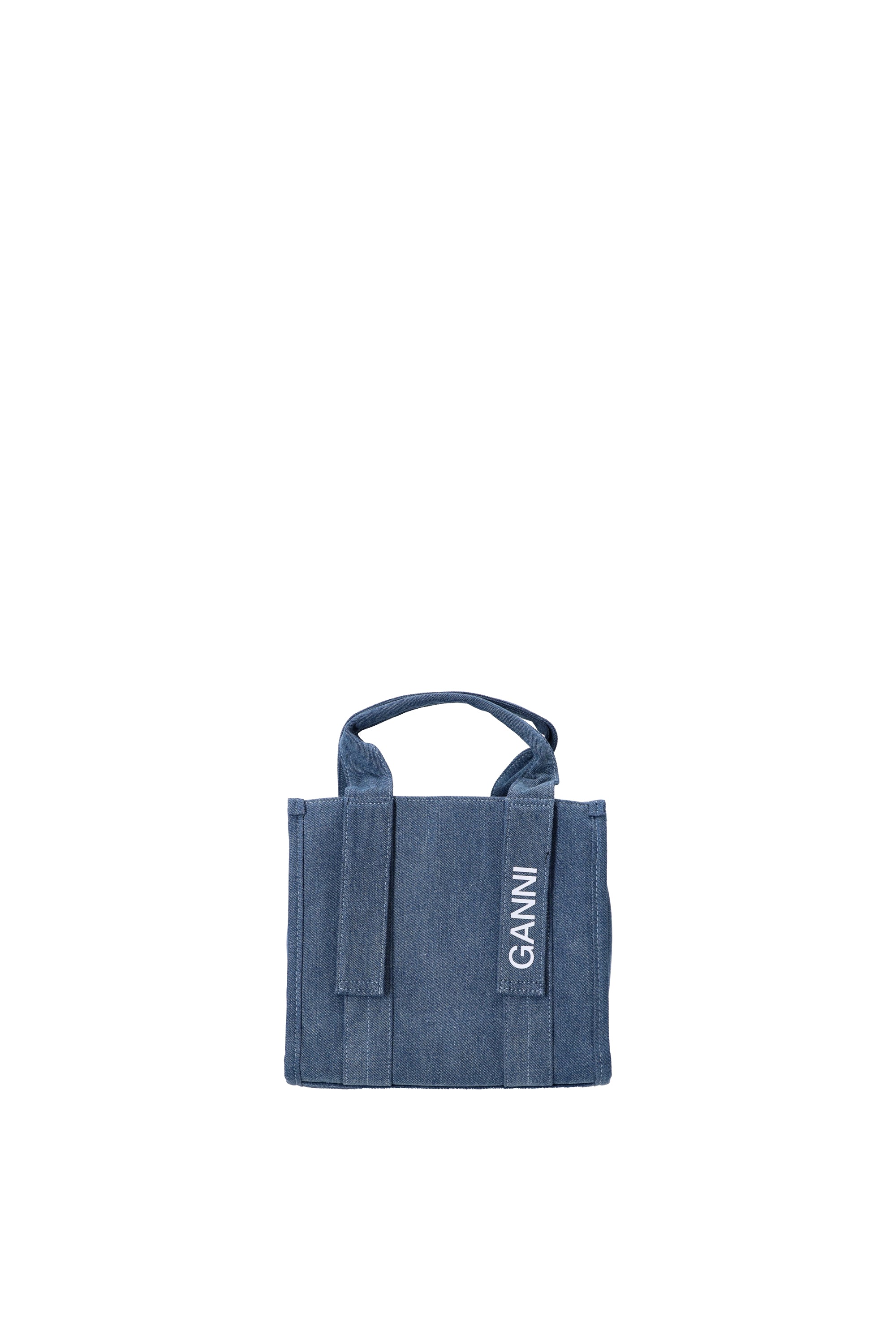 GANNI ガニー SS24 SMALL TOTE DENIM / BLU - NUBIAN