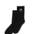 MOON LOGO KNIT ANKLE SOCKS / BLK
