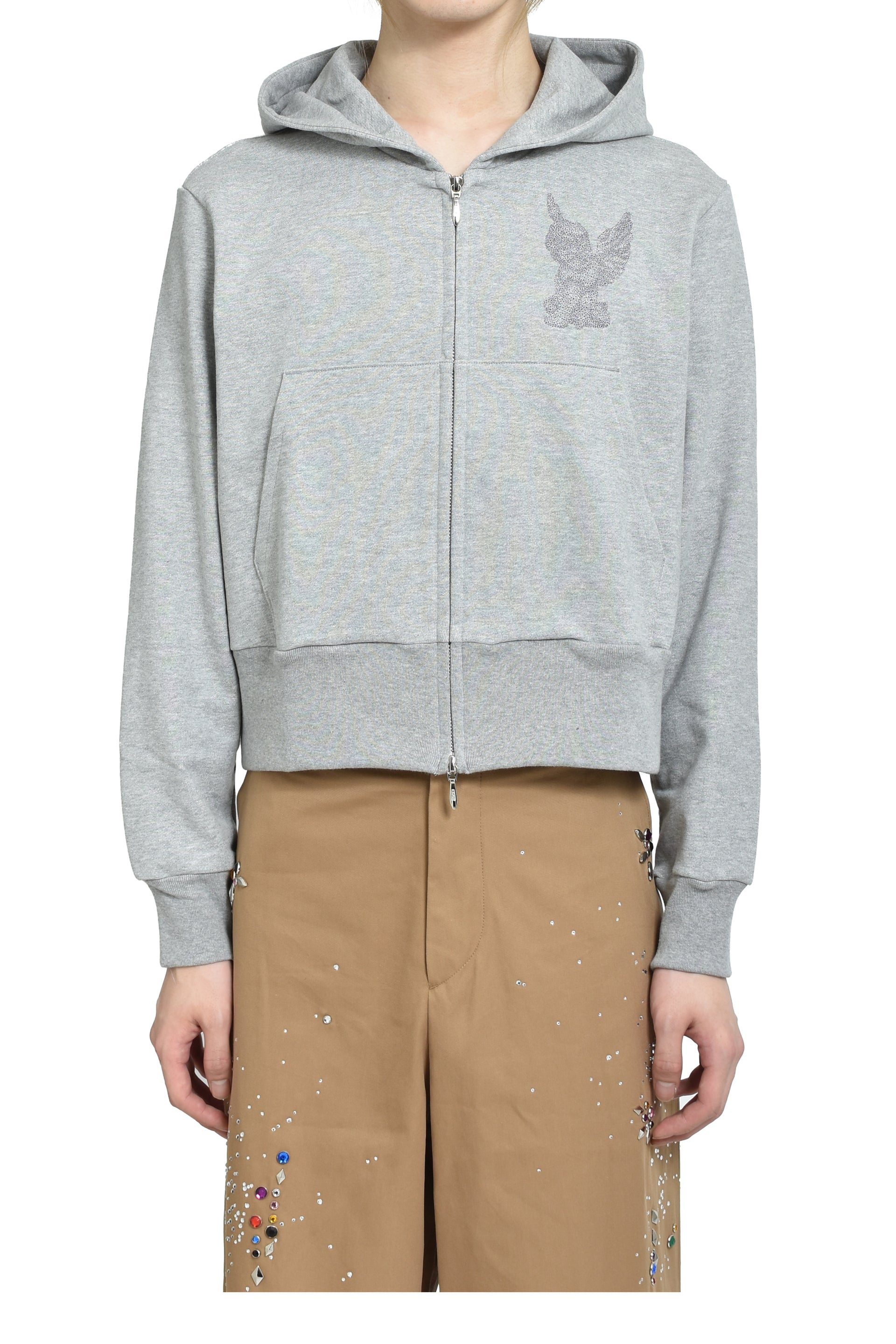 MB ZIP-UP HOODIE / GRY