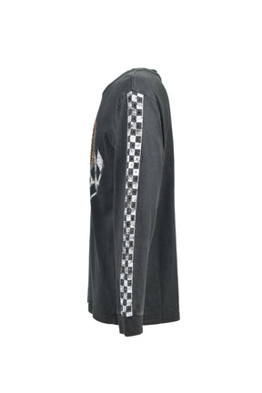 FR EAGLE CHECKER FLAG / BC - LS TEE / BLK 