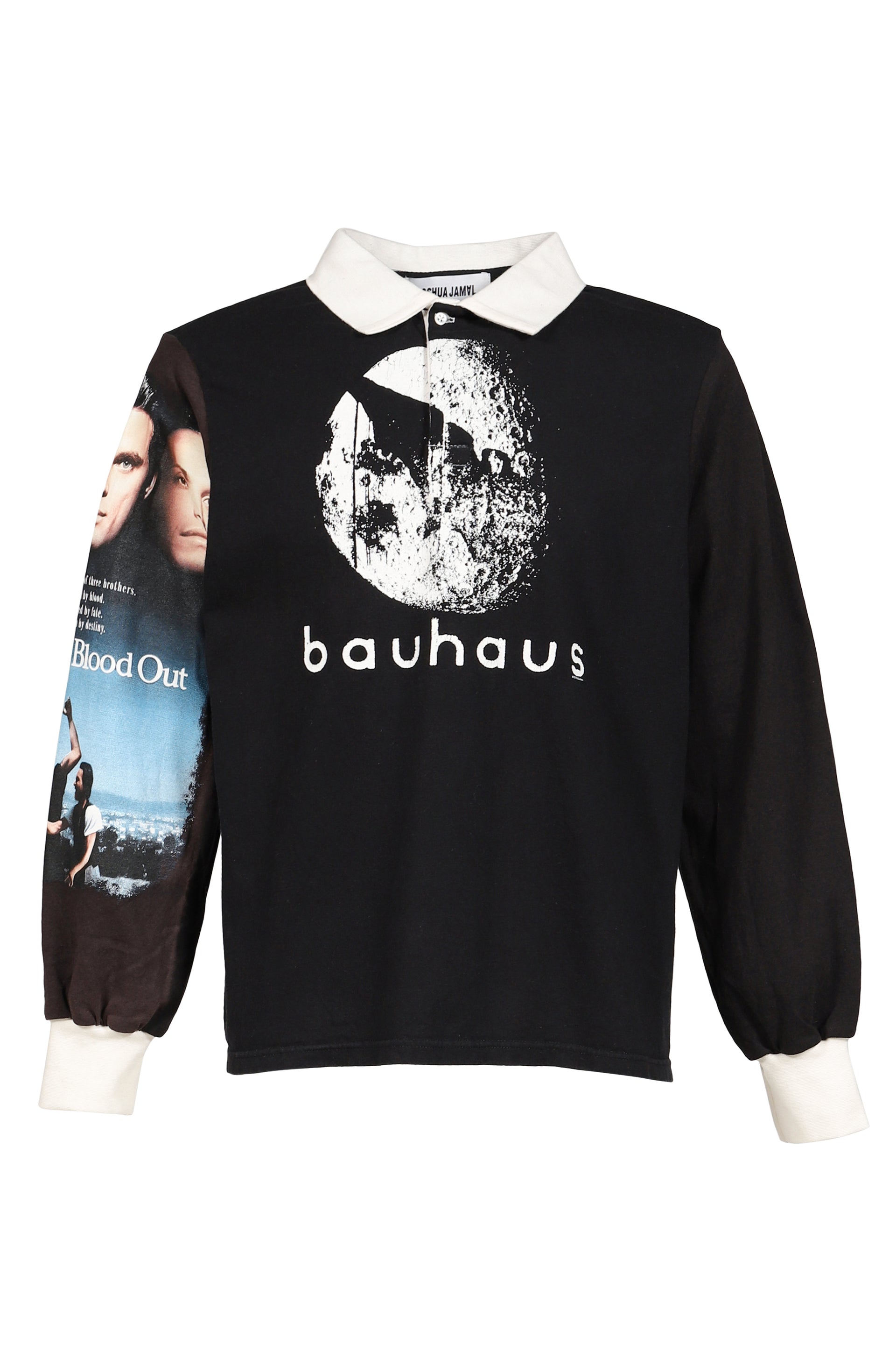 RUGBY TEE (UPCYCLED VINTAGE TEE) / BLK