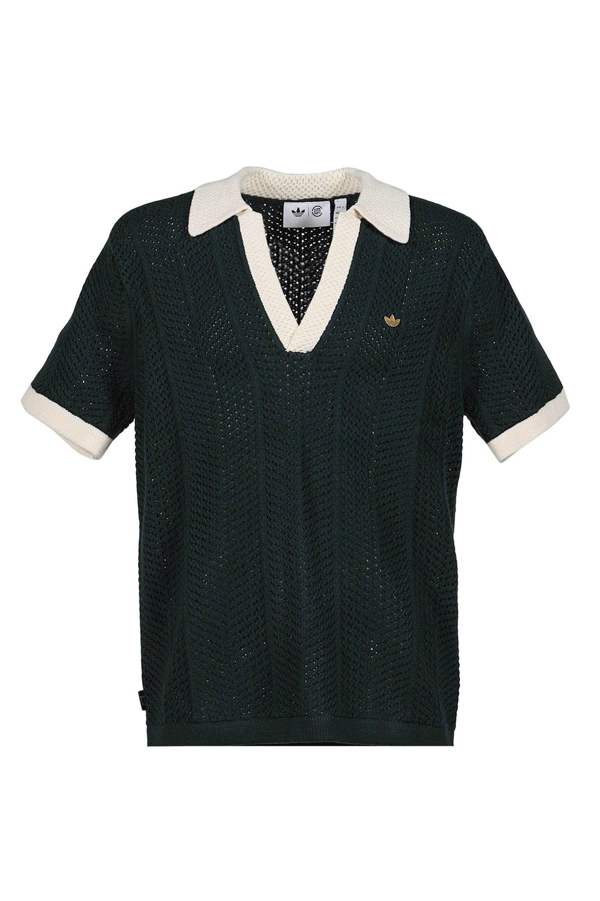 KNIT POLO / GRN NIGHT