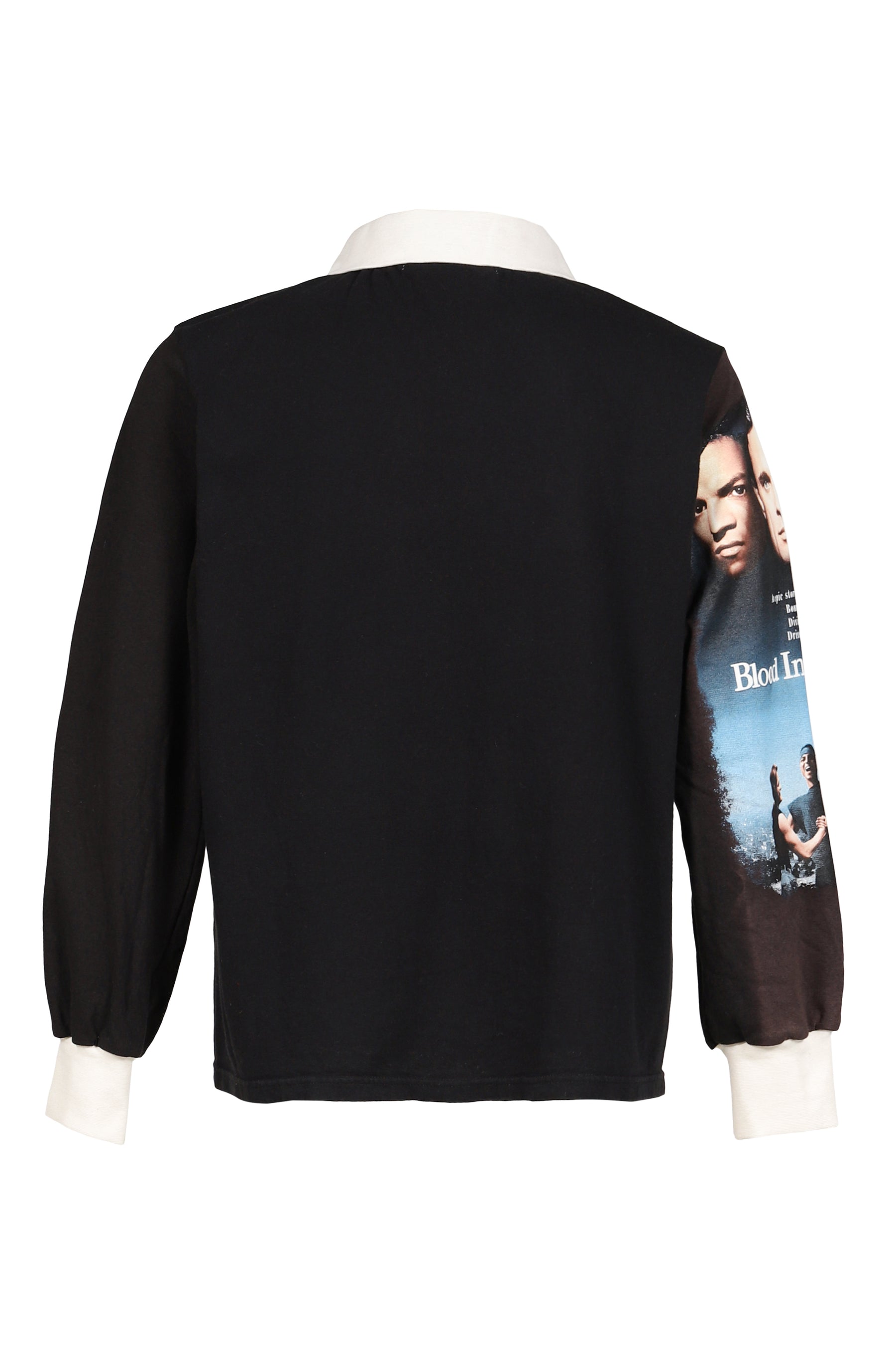 RUGBY TEE (UPCYCLED VINTAGE TEE) / BLK