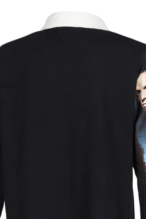 RUGBY TEE (UPCYCLED VINTAGE TEE) / BLK