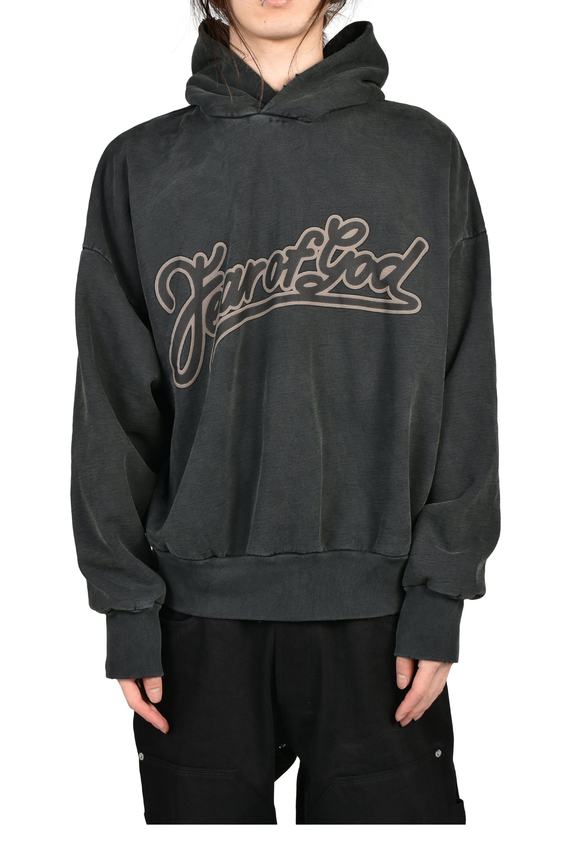 "FEAR OF GOD" CLASSIC FIT HOODIE / BLK