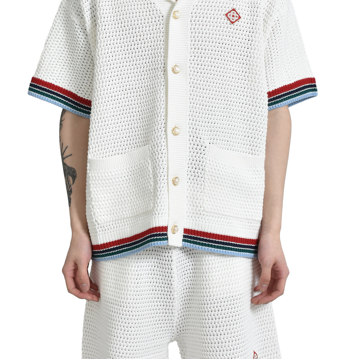 CASABLANCA(カサブランカ) TRNNIS CROCHET SHIRT CASABLANCA(カサブランカ) TRNNIS CROCHET SHIRT
