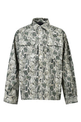 NEW RICH FAUX LEATHER SHIRT / GRN PYTHON