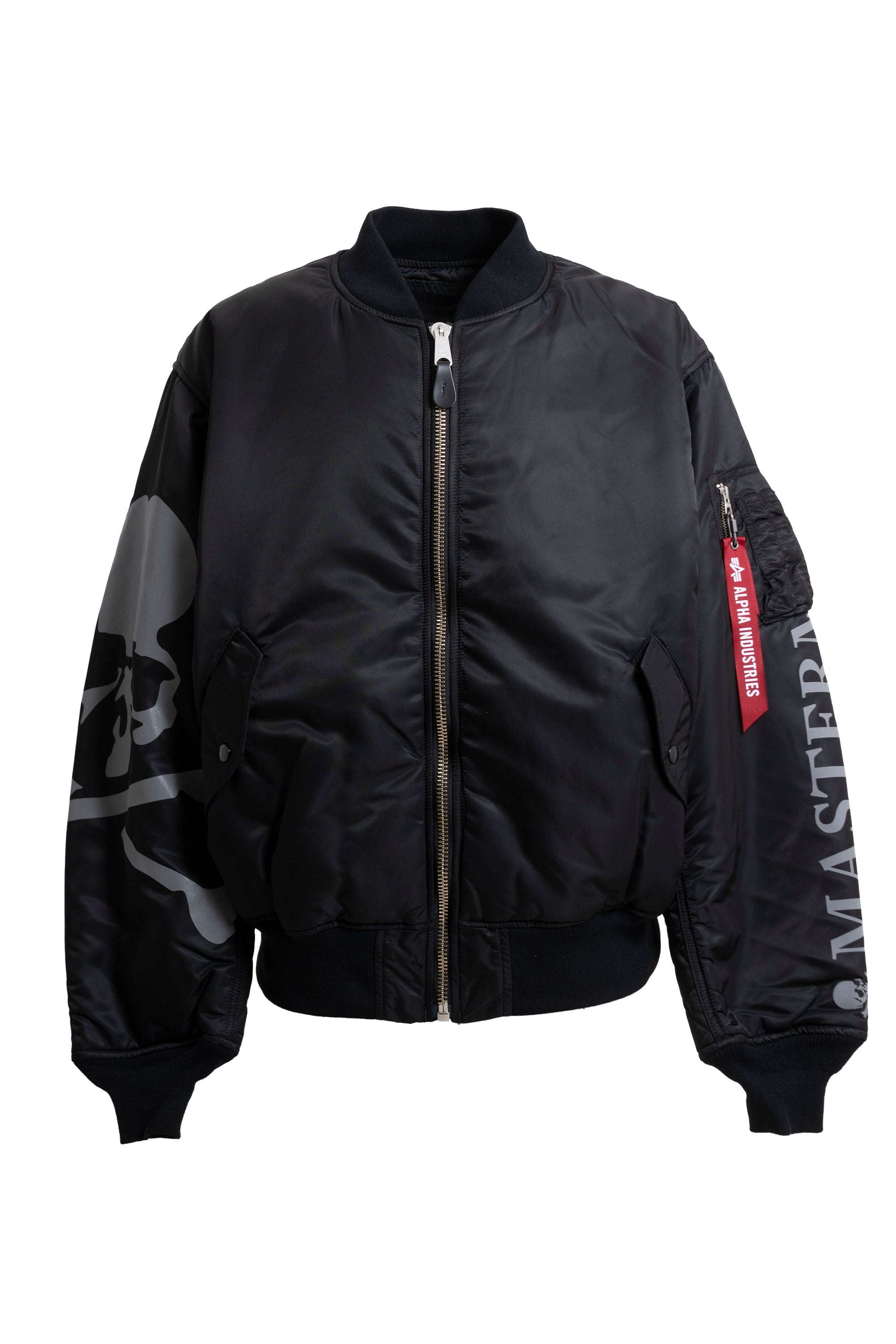 MASTERMIND WORLD × ALPHA FW23 × ALPHA INDUSTRIES MA-1 / BLK -NUBIAN