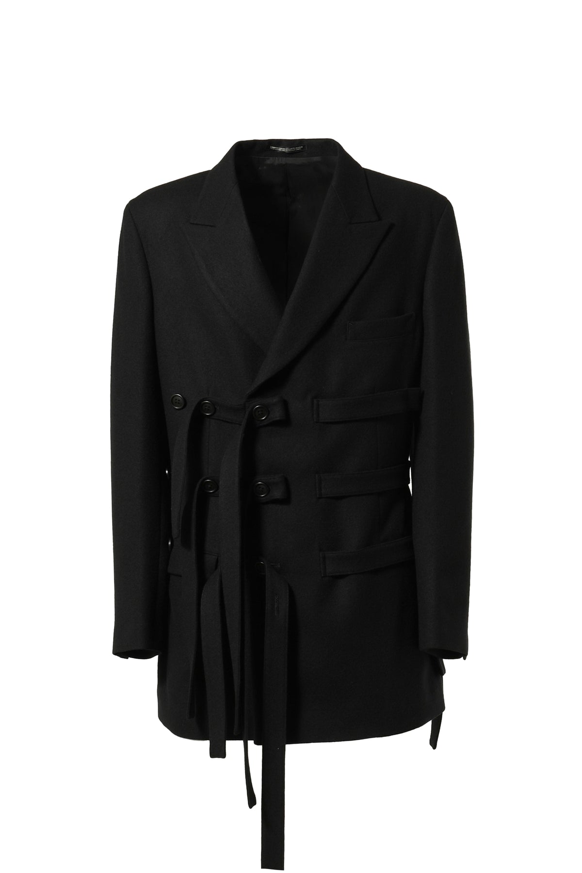 W-BELTED DOUBLE JKT / BLK