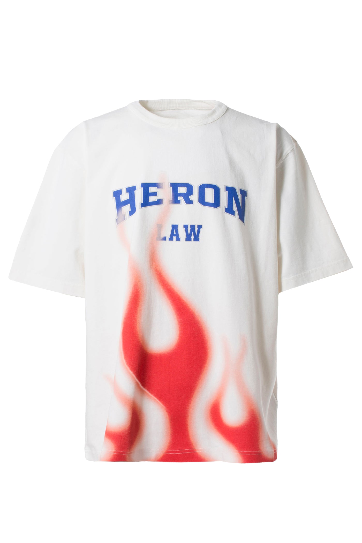 Heron Preston ヘロンプレストン SS23 HERON LAW FLAMES SS TEE / WHT RED -NUBIAN