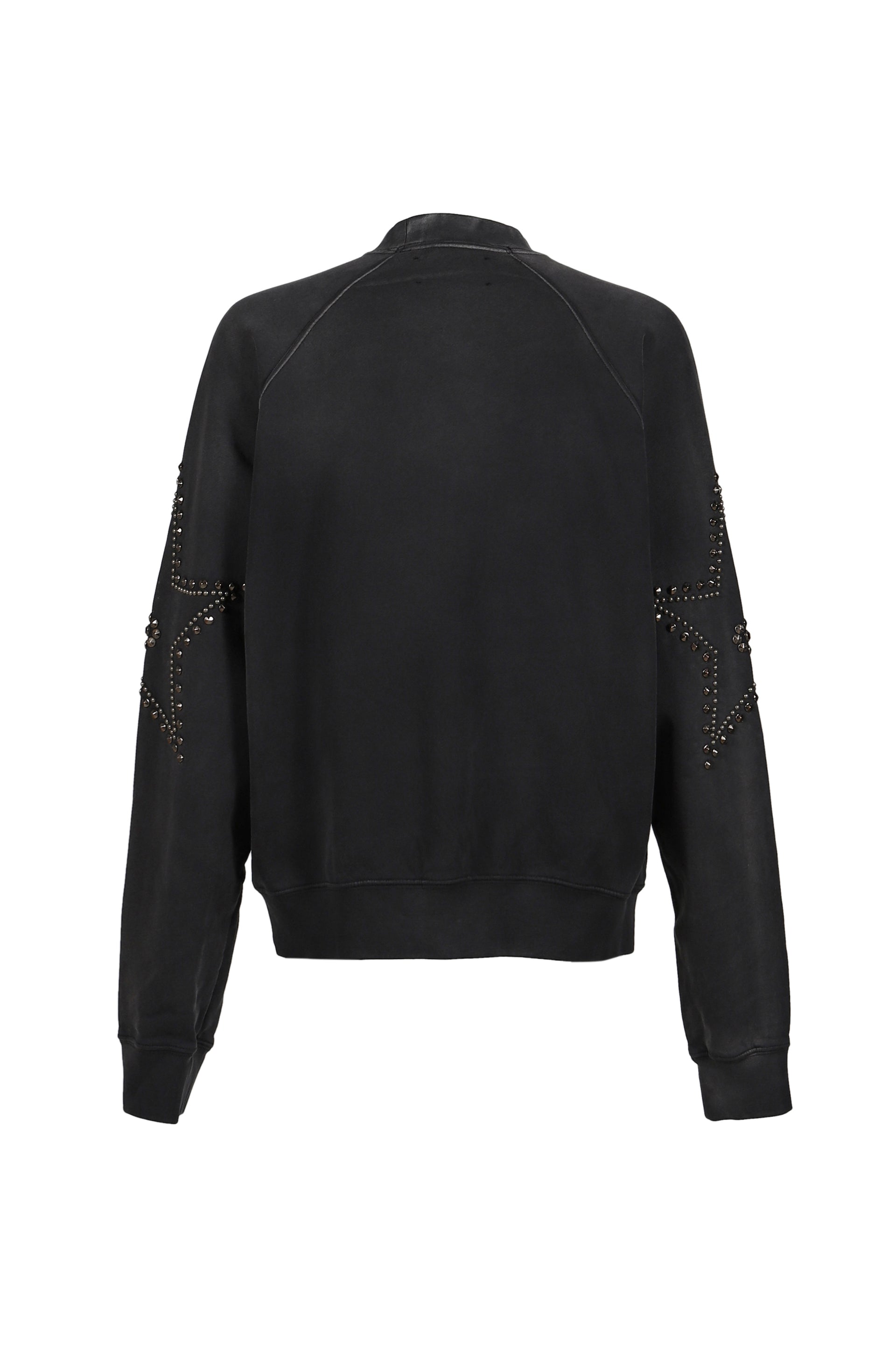 STAR STUDDED CREWNECK / BLK