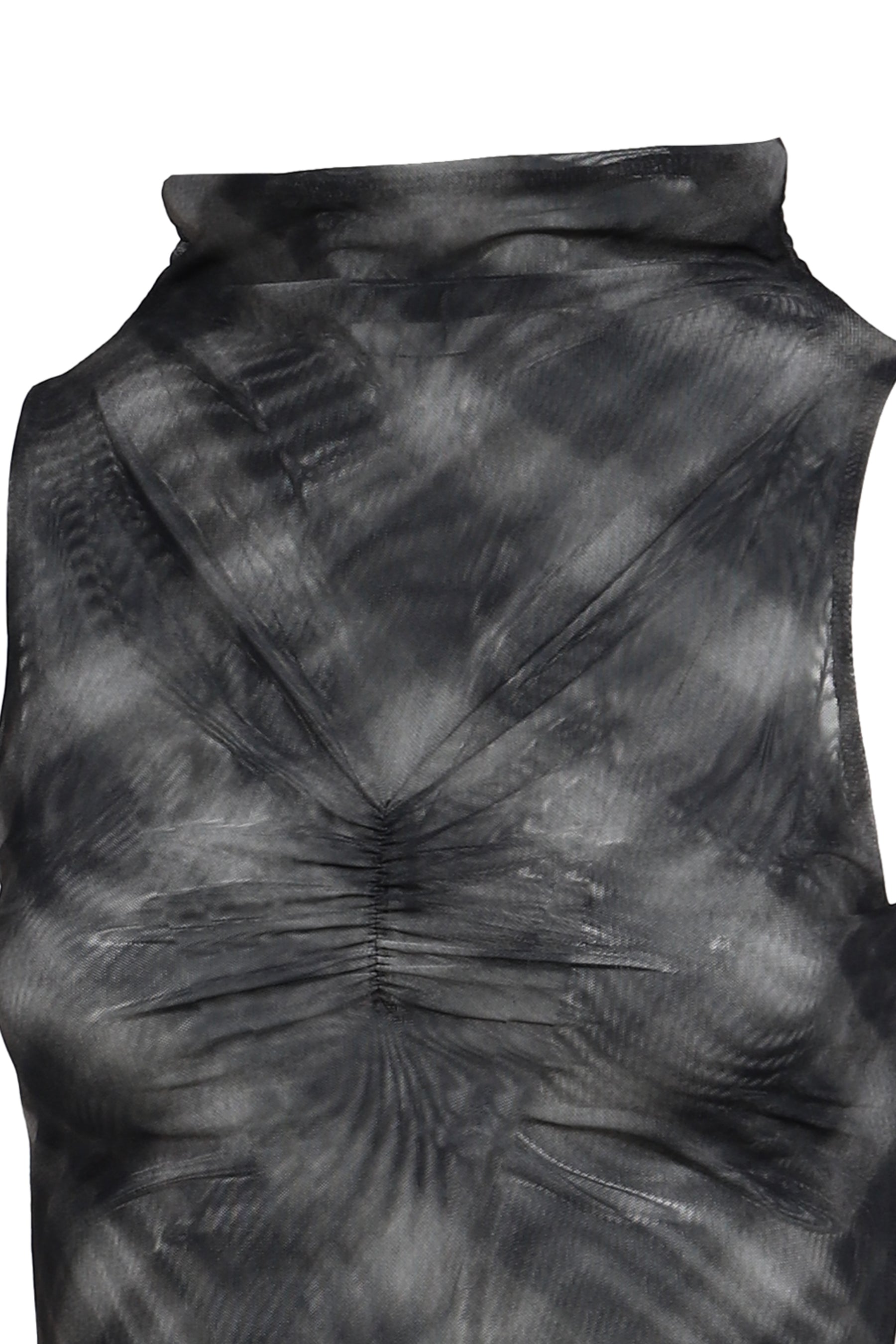 HALF NECK MINI DRESS / CHECK