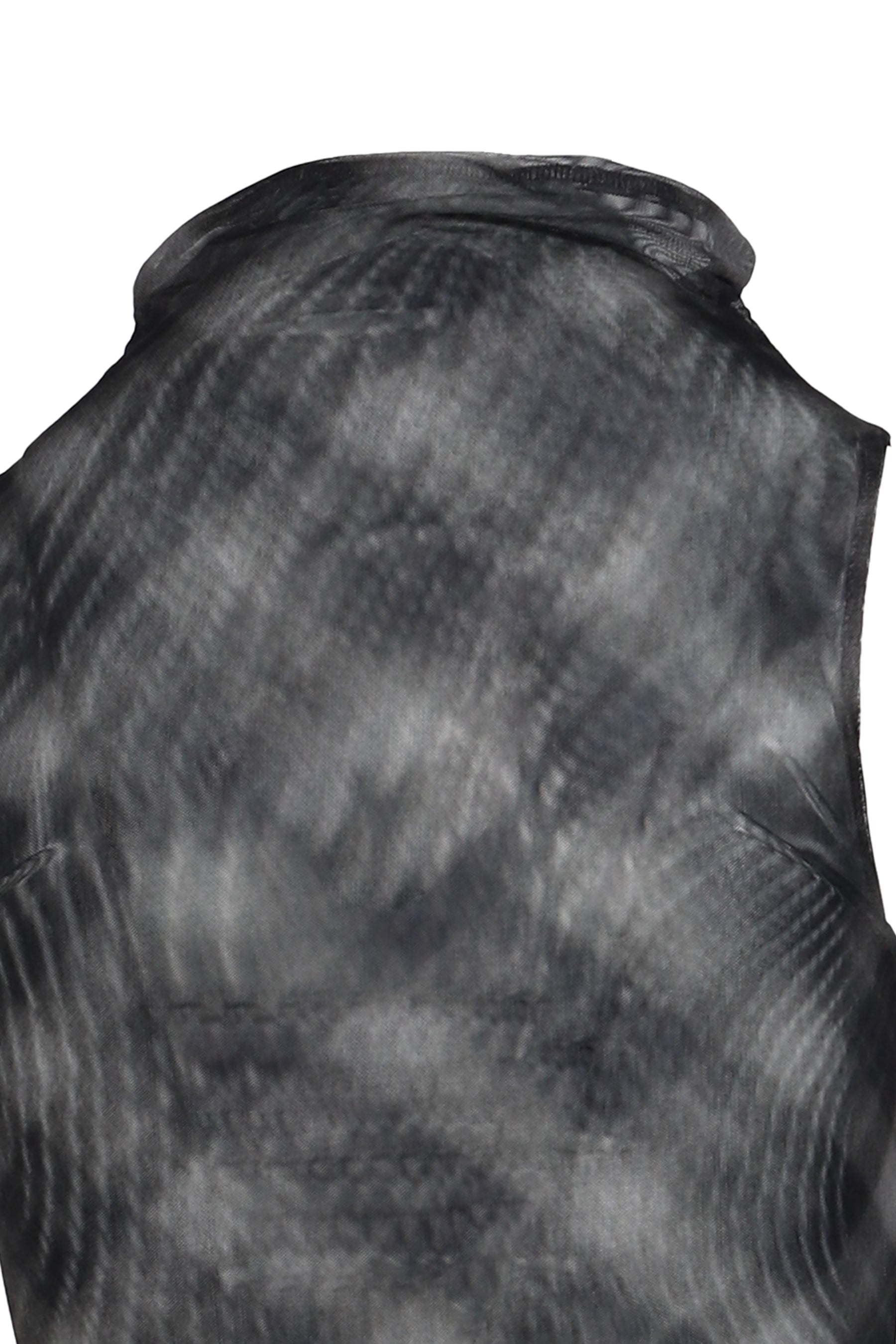 HALF NECK MINI DRESS / CHECK