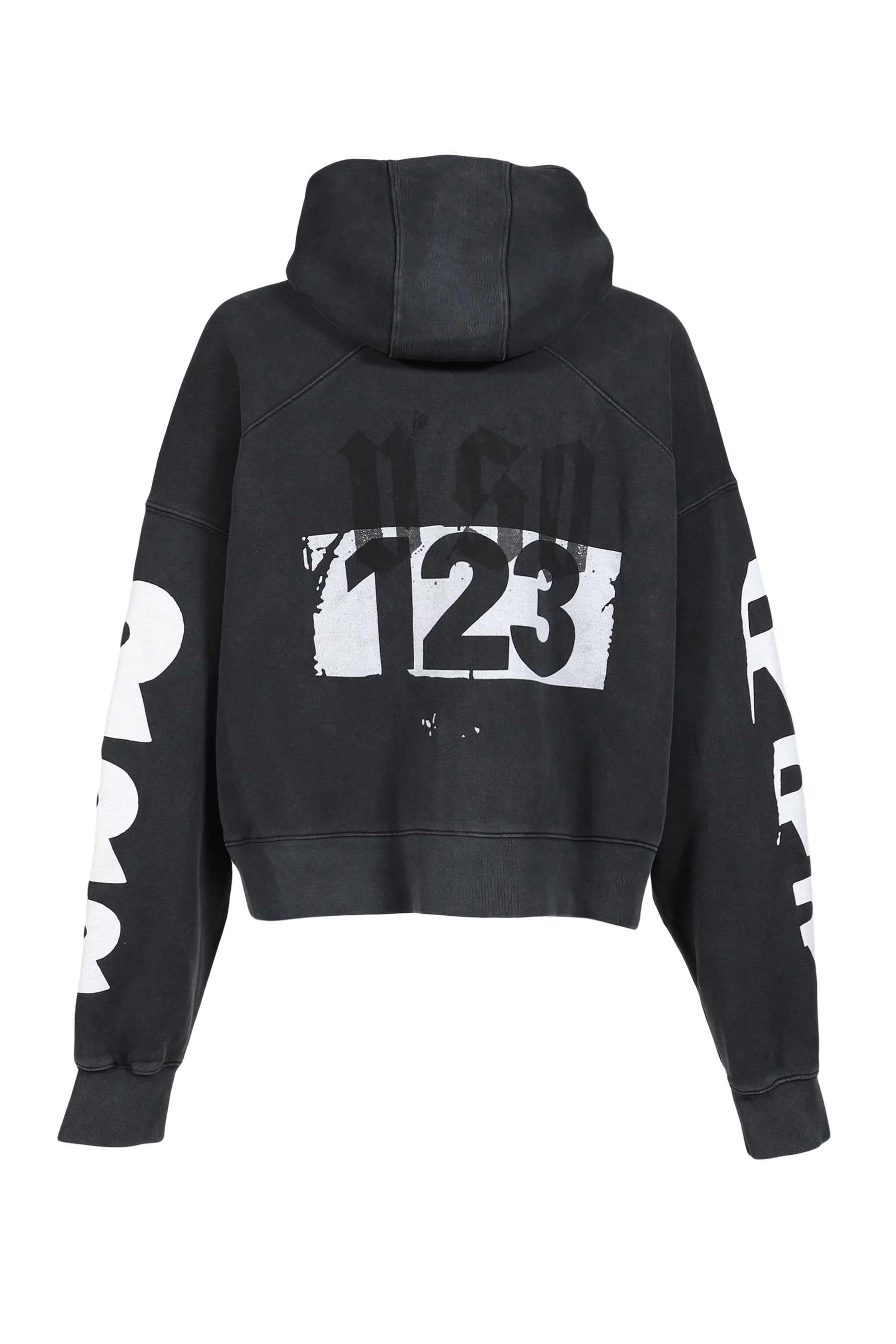 RRR123 アールアールアール SS26 MEMBERSHIP USO ZIP HOODIE / BLK