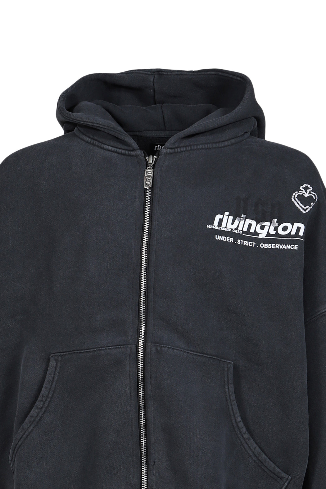 MEMBERSHIP USO ZIP HOODIE / BLK