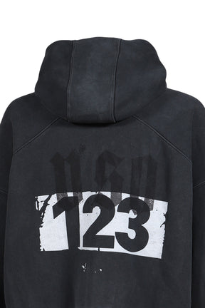 MEMBERSHIP USO ZIP HOODIE / BLK