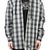 OVERSIZE HOODED FLANNEL SHIRT / O.WHT