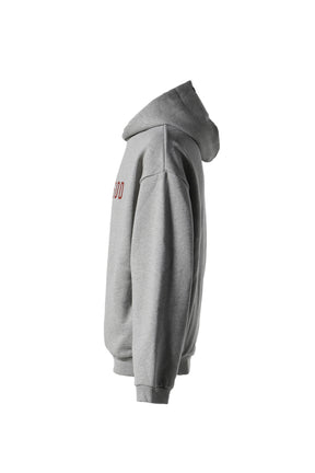 FLEECE HOODIE / D.HEATHER