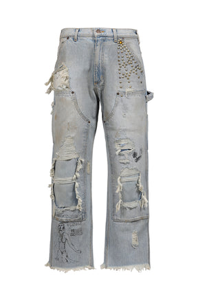 BUSTED DBL KNEE JEAN / IND