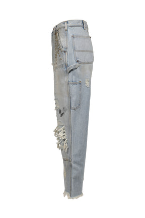 BUSTED DBL KNEE JEAN / IND
