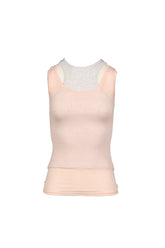 SOFT LAYERED SCOOP TOP / PNK