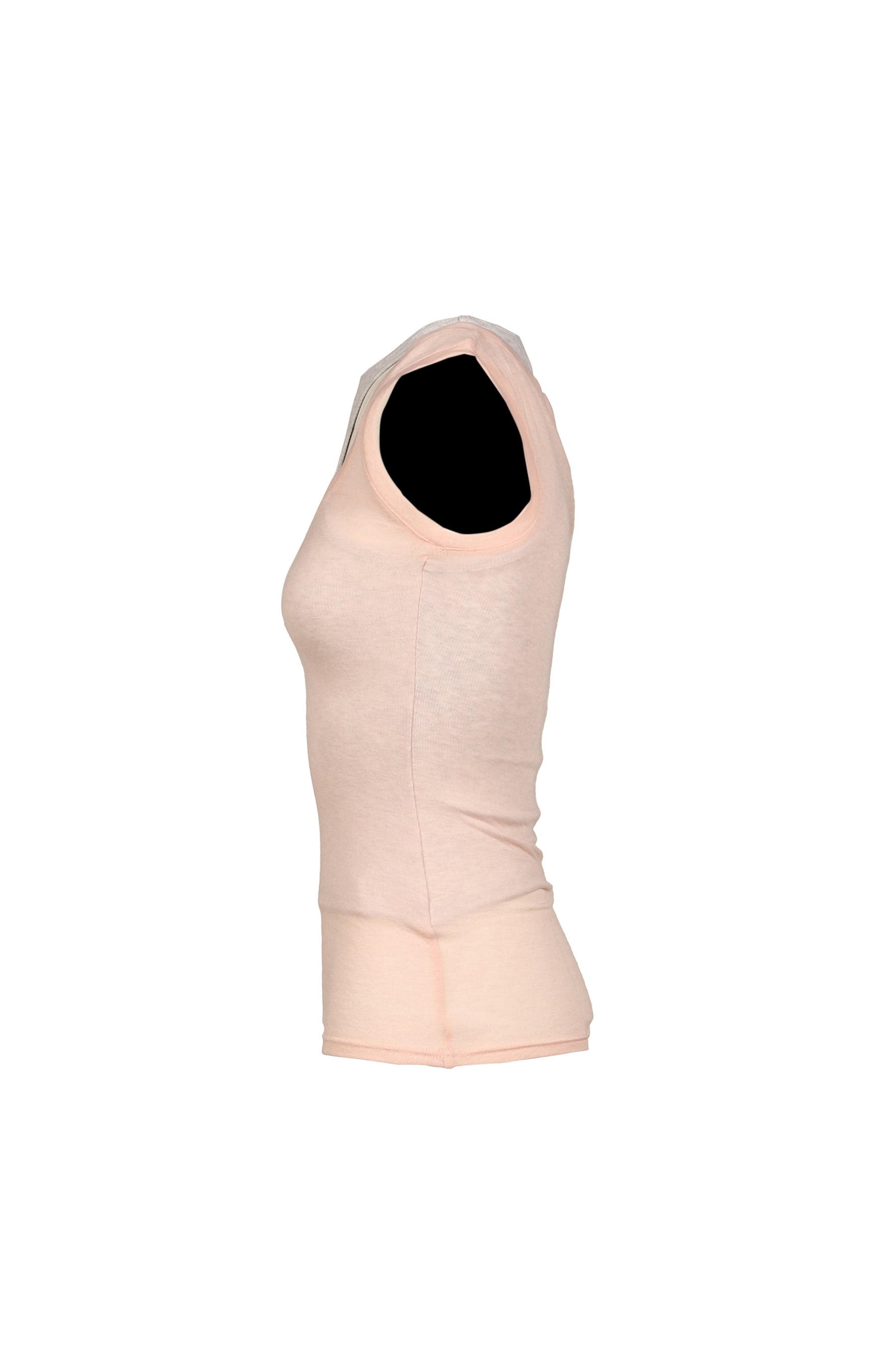 SOFT LAYERED SCOOP TOP / PNK