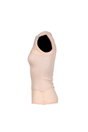 SOFT LAYERED SCOOP TOP / PNK