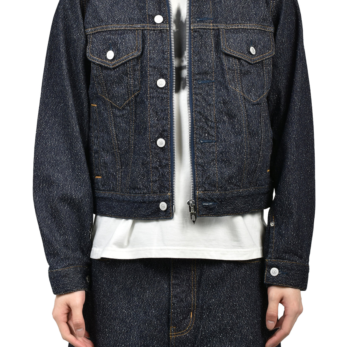 MASU エムエーエスユー SS26 MB ZIP-UP DENIM JAKCET NEP / IND