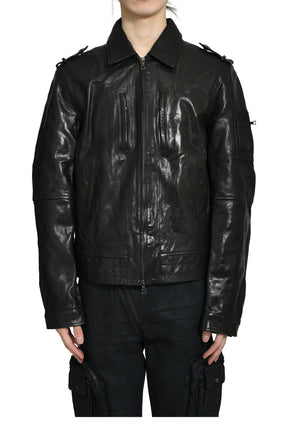 MAJOR'S LEATHER BLOUSON(EXCLUSIVE) / BLK