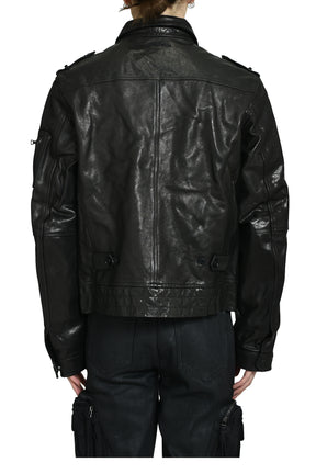 MAJOR'S LEATHER BLOUSON(EXCLUSIVE) / BLK