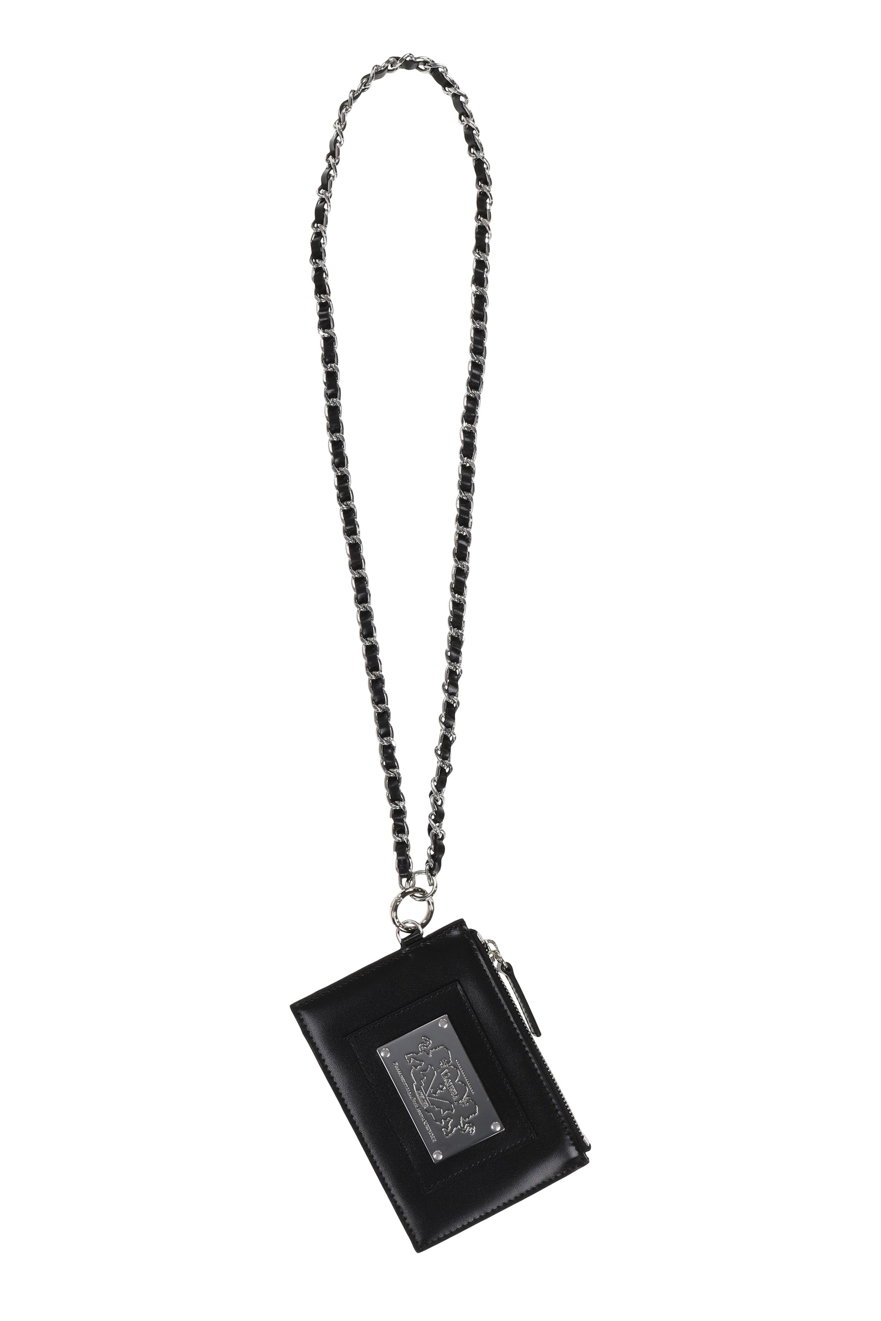 WALLET NECKLACE LEATHER / BLK