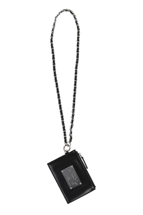 WALLET NECKLACE LEATHER / BLK