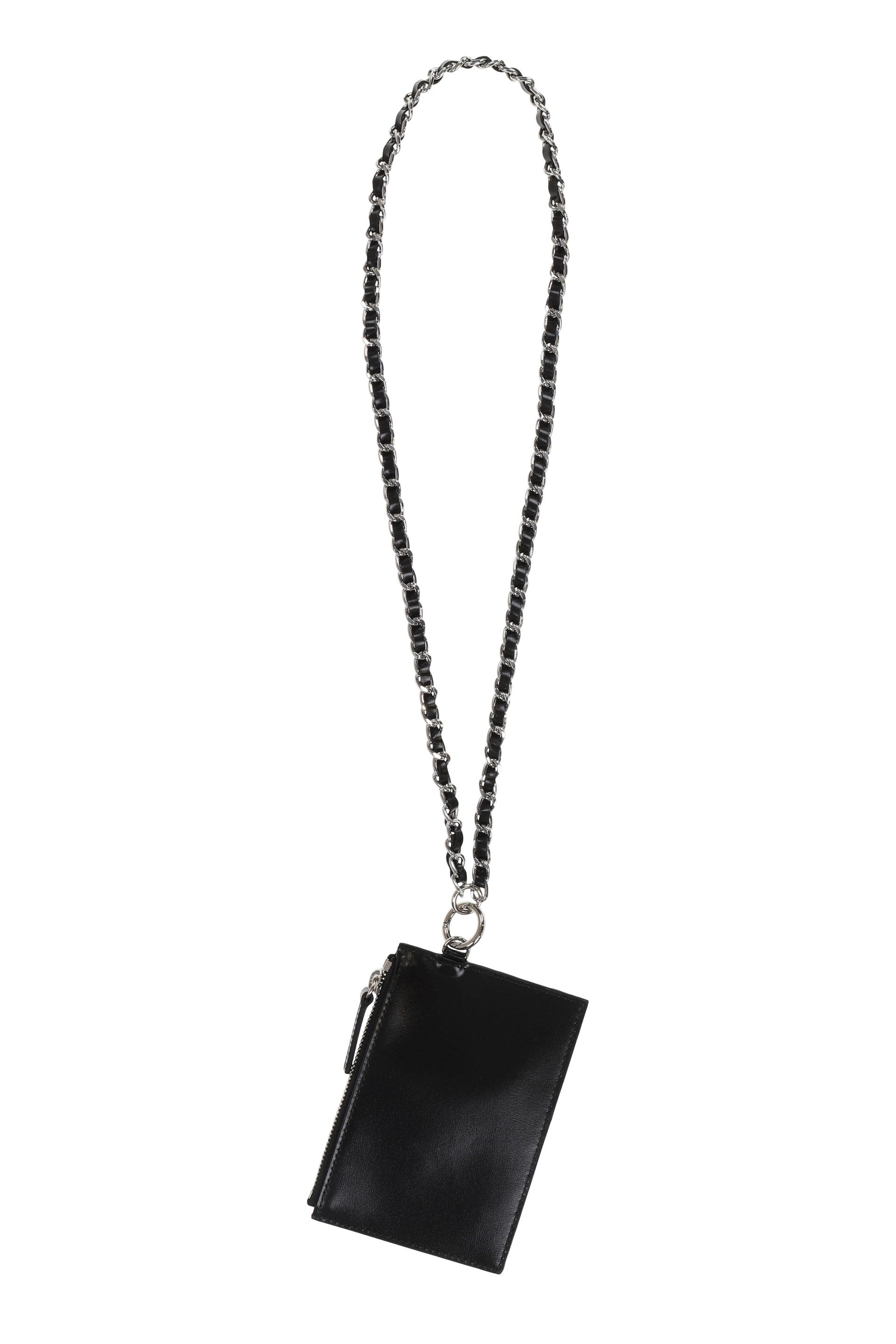 WALLET NECKLACE LEATHER / BLK