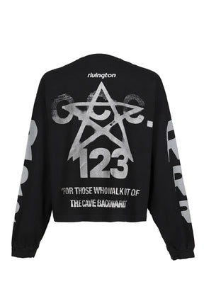 STUDDED DARK ARTS LS TSHIRTS (20TH EXCLUSIVE) / BLK