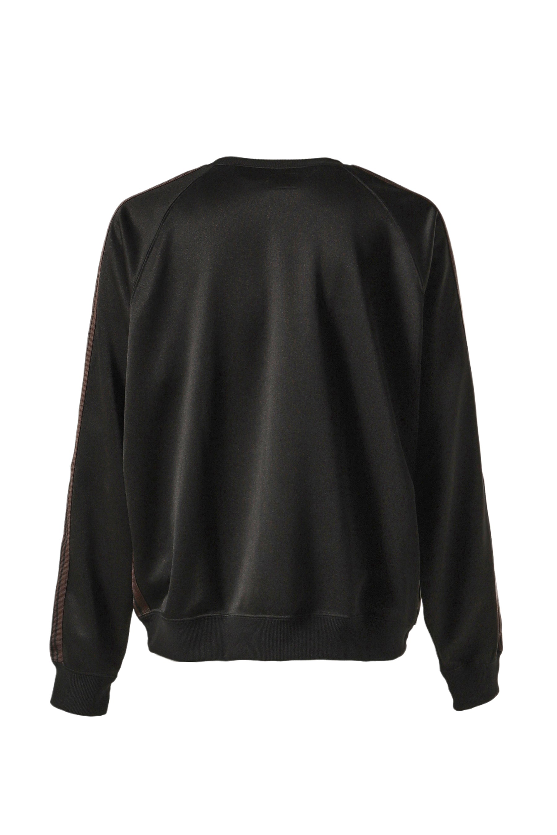 TRACK CREW NECK SHIRT - POLY SMOOTH / BLK