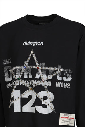 STUDDED DARK ARTS LS TSHIRTS (20TH EXCLUSIVE) / BLK