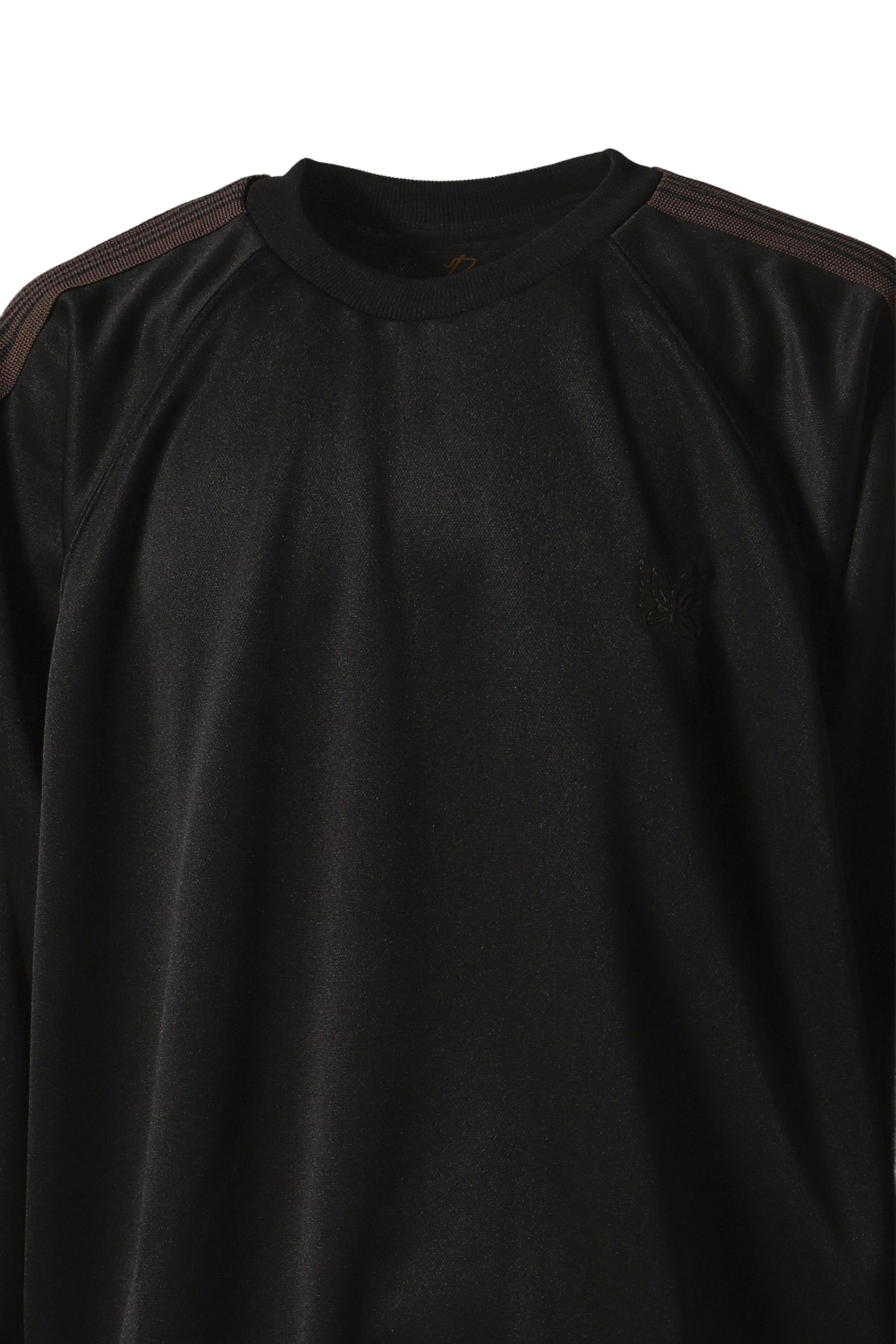 TRACK CREW NECK SHIRT - POLY SMOOTH / BLK