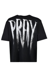 BRUSHED PRAY T-SHIRT / BLK